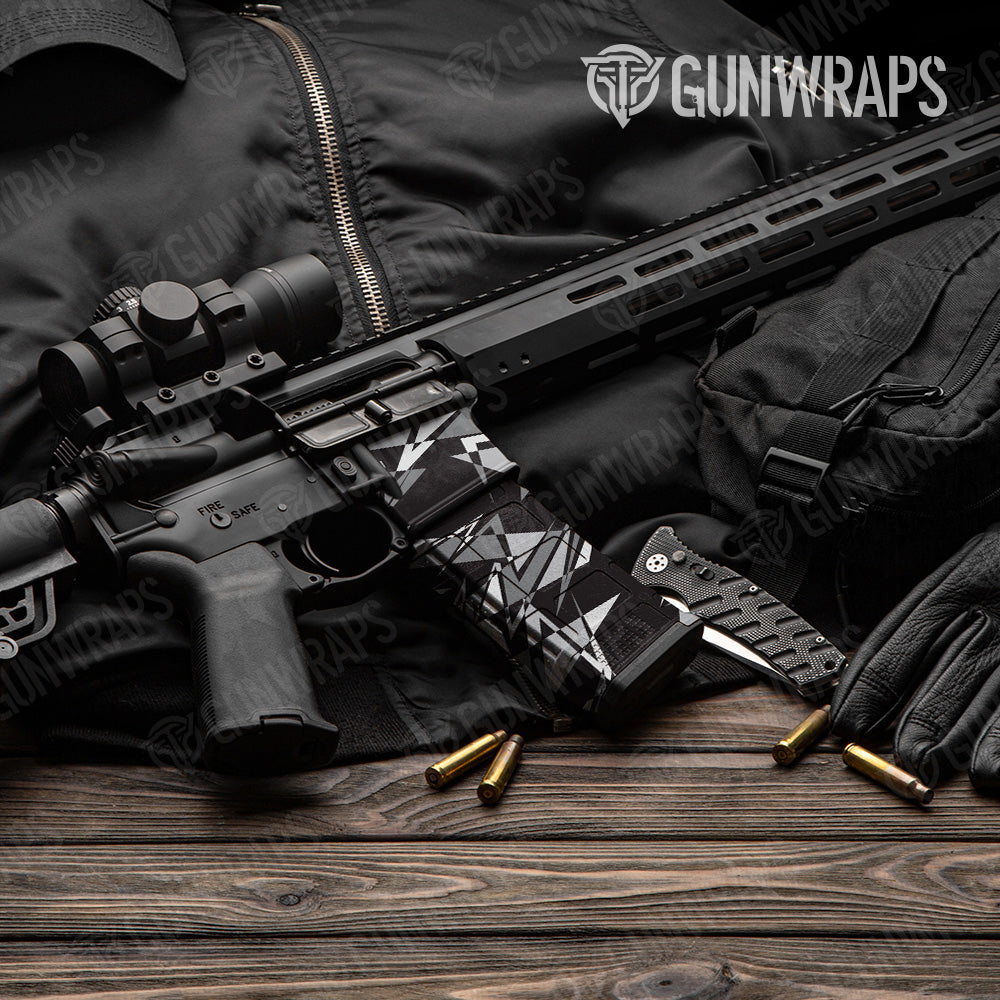 Sharp Urban Night Camo AR 15 Mag & Mag Well Gun Skin Vinyl Wrap