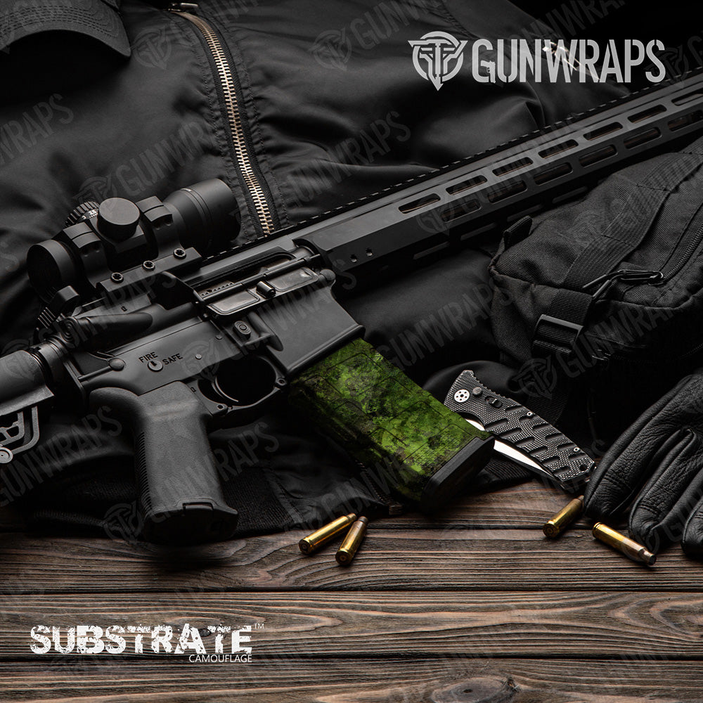 AR 15 Mag Substrate Subtropic Camo Gun Skin Vinyl Wrap Film