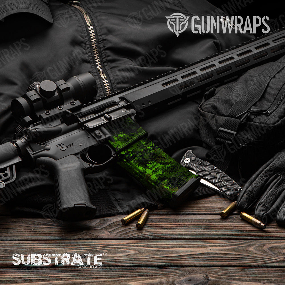 AR 15 Mag & Mag Well Substrate Saskatoon Camo Gun Skin Vinyl Wrap Film