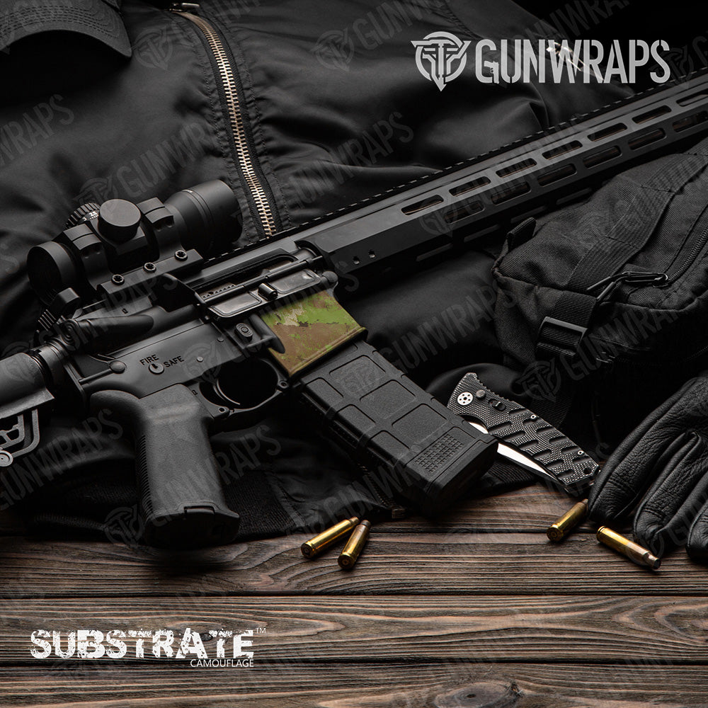 AR 15 Mag Well Substrate Springfield Camo Gun Skin Vinyl Wrap Film