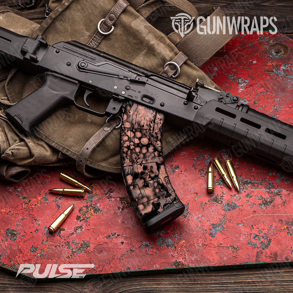 AK 47 Mag Pulse Coral Camo Gun Skin Vinyl Wrap