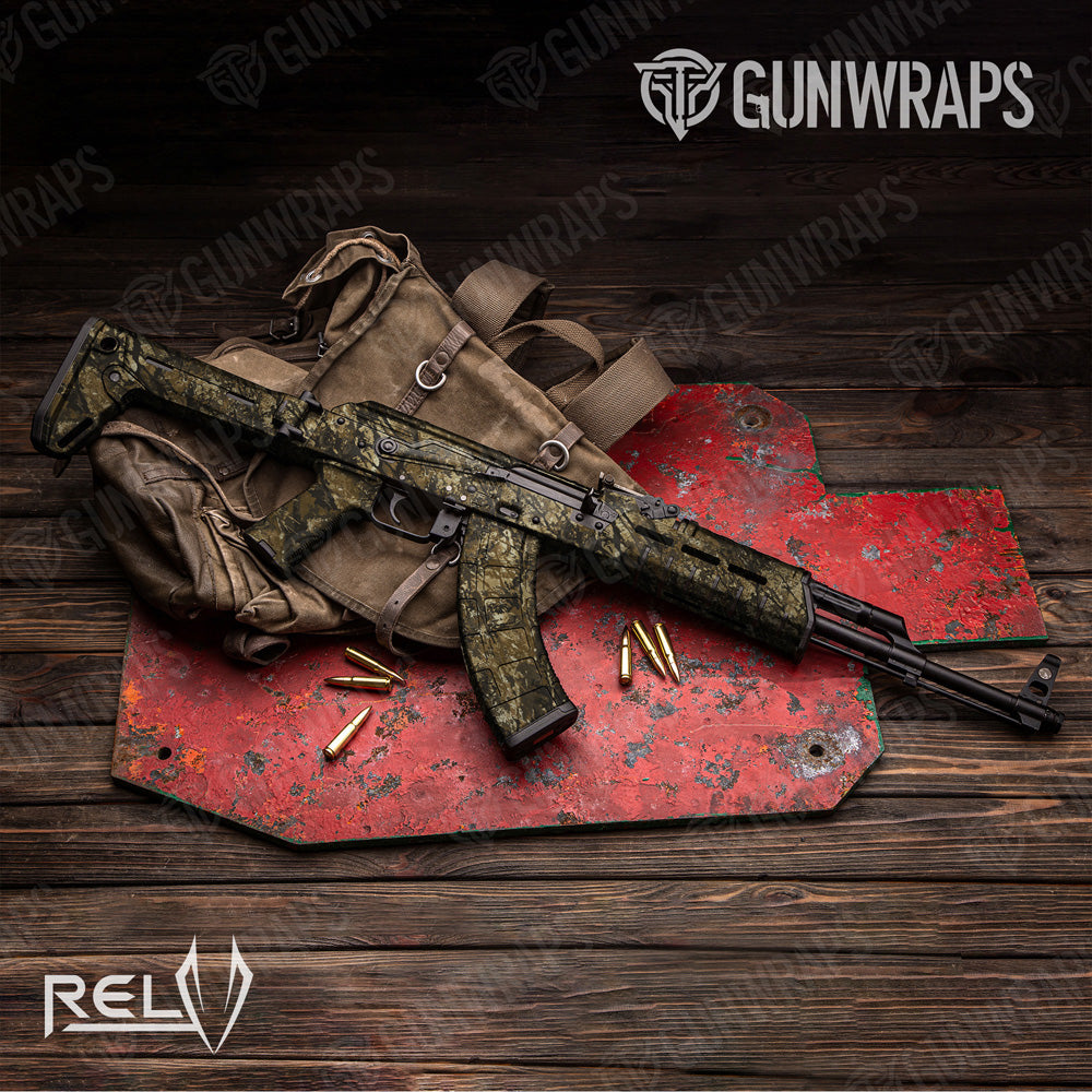 AK 47 RELV Harvester Camo Gun Skin Vinyl Wrap Film
