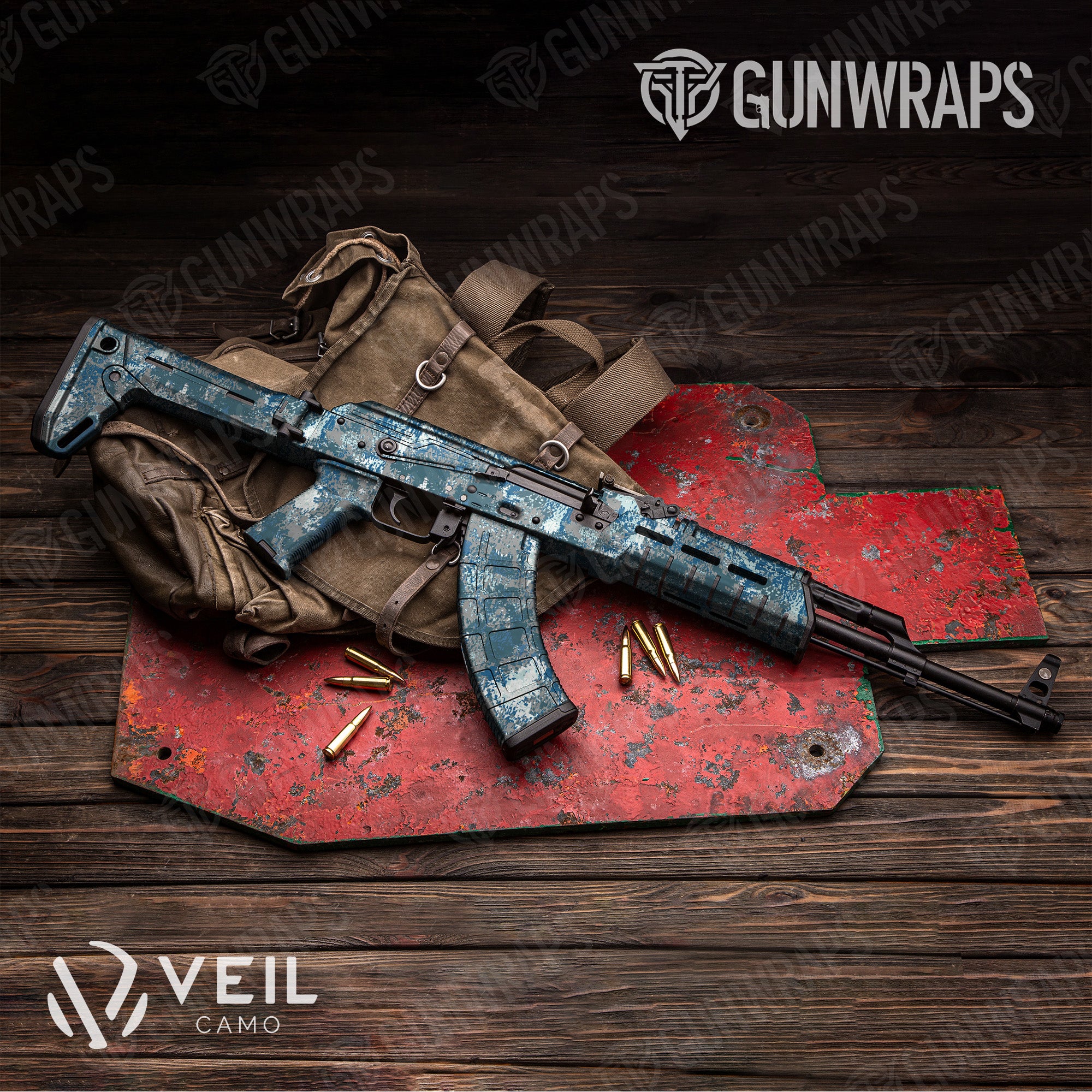 AK 47 Veil Stryk Hookset Camo Gun Skin Vinyl Wrap