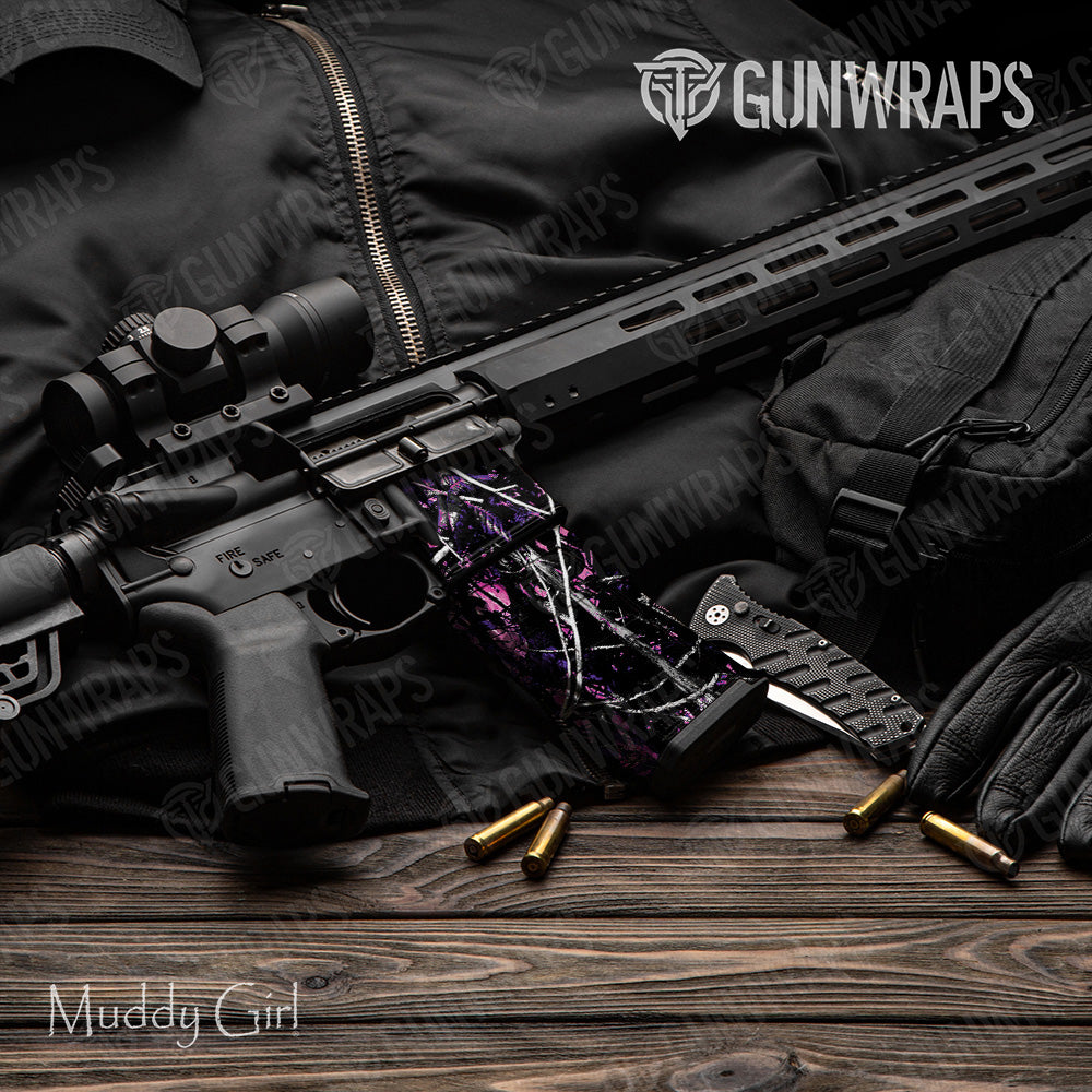 AR 15 Mag & Mag Well Muddy Girl Camo Gun Skin Vinyl Wrap