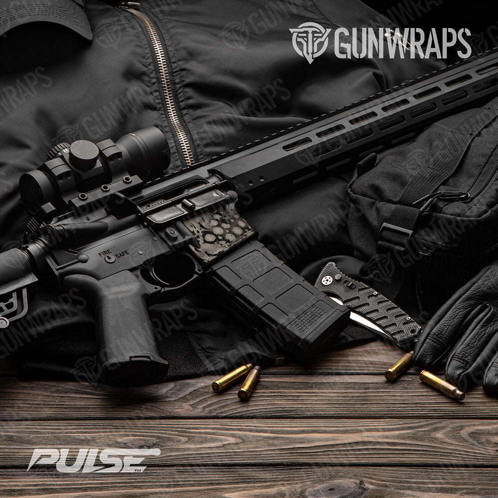 AR 15 Mag Well Pulse Apocalyptic Camo Gun Skin Vinyl Wrap