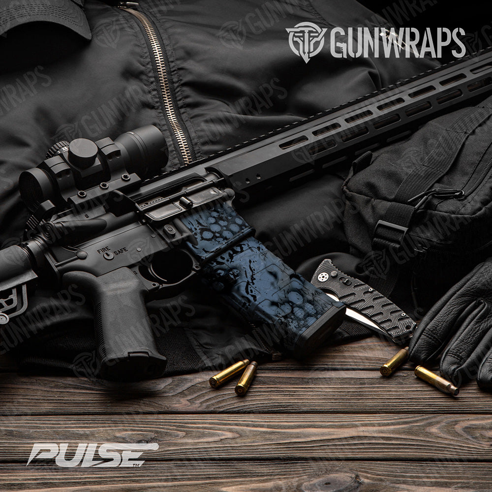 AR 15 Mag & Mag Well Pulse Riptide Camo Gun Skin Vinyl Wrap