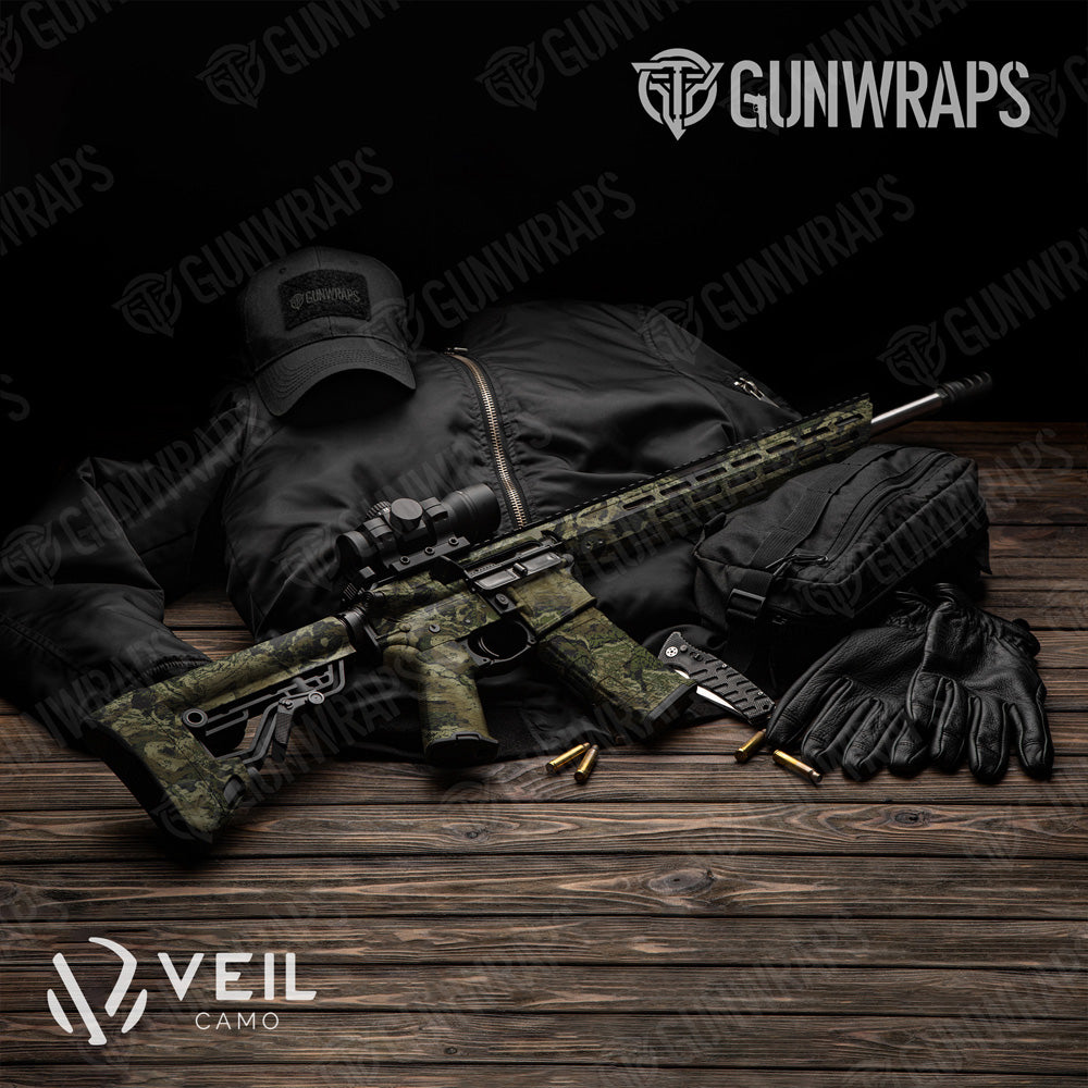 AR 15 Veil Rumba Jungle Camo Gun Skin Vinyl Wrap