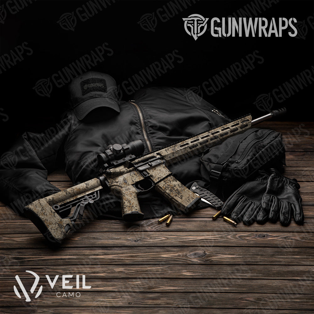 AR 15 Veil Terra A Camo Gun Skin Vinyl Wrap
