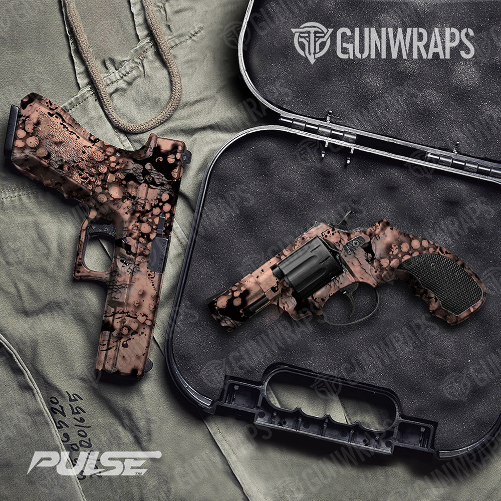 Pistol & Revolver Pulse Coral Camo Gun Skin Vinyl Wrap
