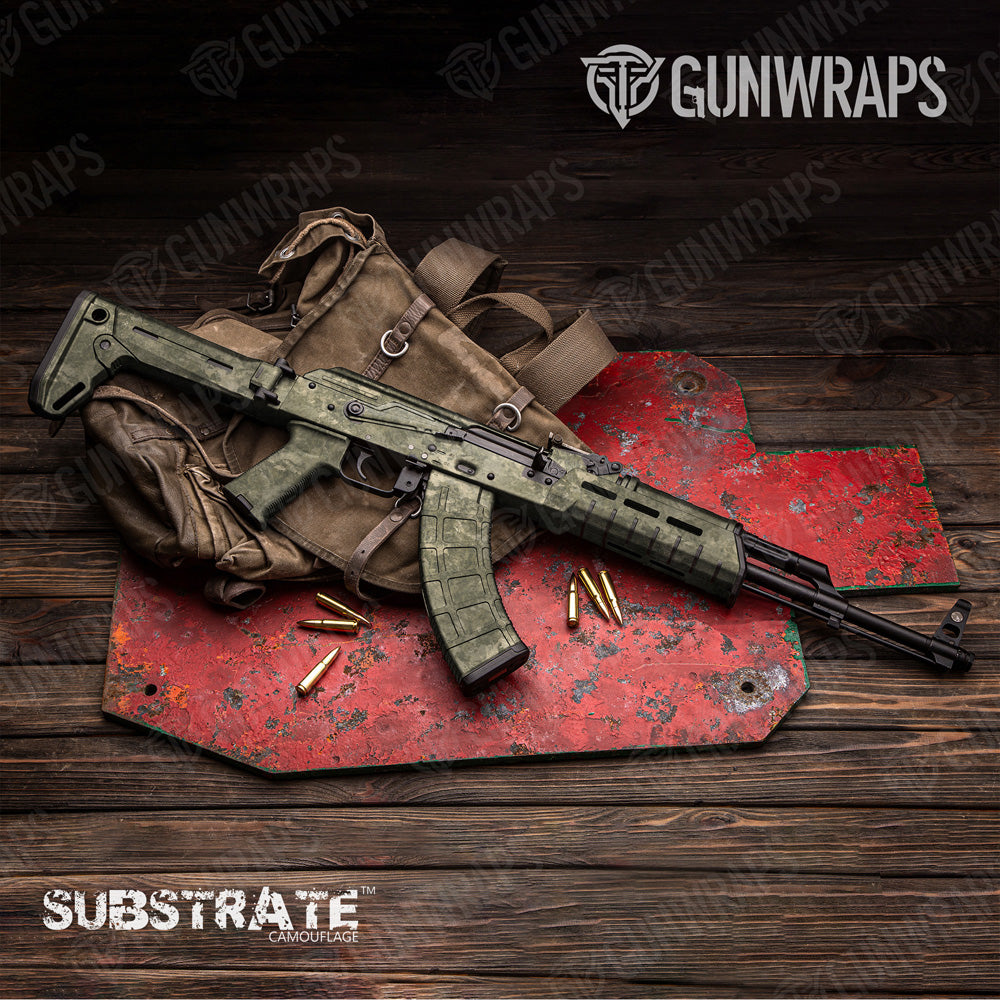 AK 47 Substrate Sandstone Camo Gun Skin Vinyl Wrap Film