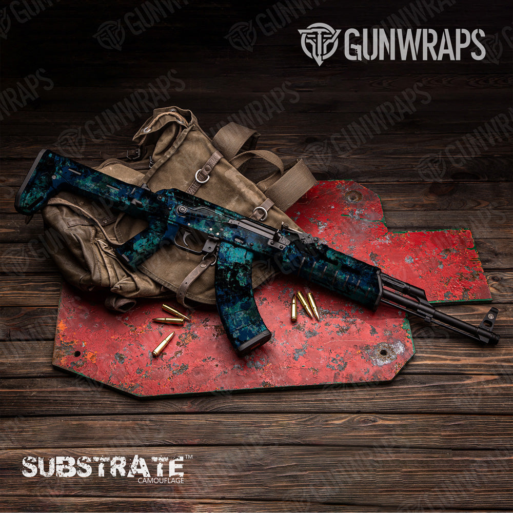 AK 47 Substrate Shipwreck Camo Gun Skin Vinyl Wrap Film