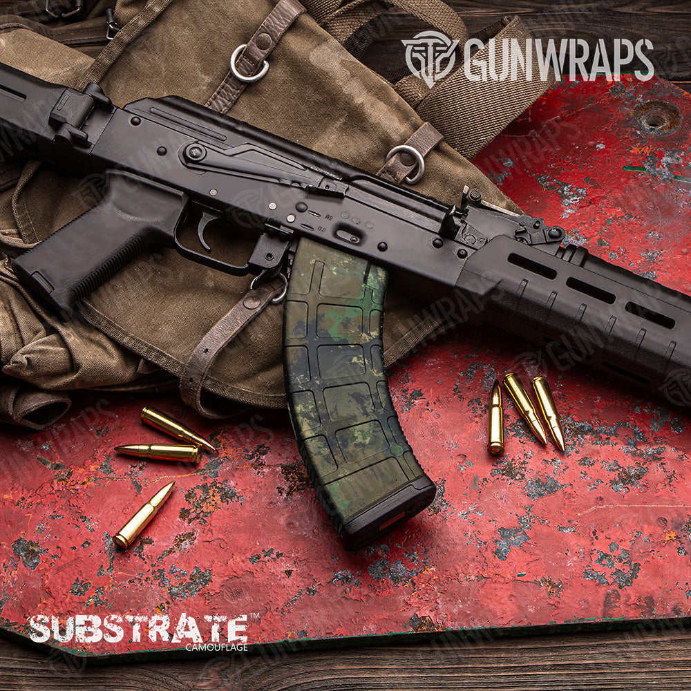 AK 47 Mag Substrate Spokane Camo Gun Skin Vinyl Wrap Film