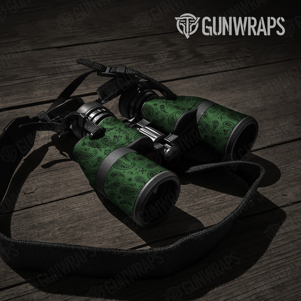 Bandana Green Black Binocular Gear Skin Vinyl Wrap
