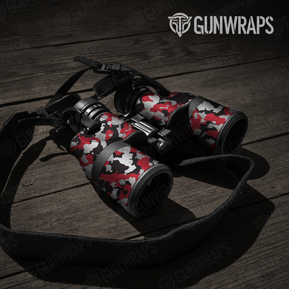 Cumulus Red Tiger Camo Binocular Gear Skin Vinyl Wrap