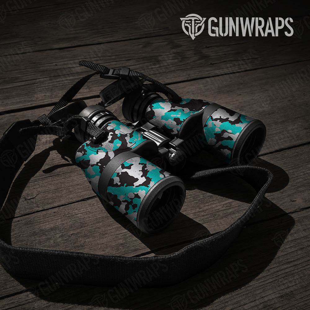 Cumulus Tiffany Blue Tiger Camo Binocular Gear Skin Vinyl Wrap