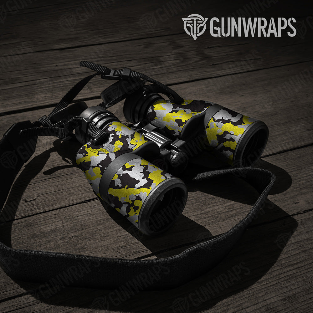 Cumulus Yellow Tiger Camo Binocular Gear Skin Vinyl Wrap