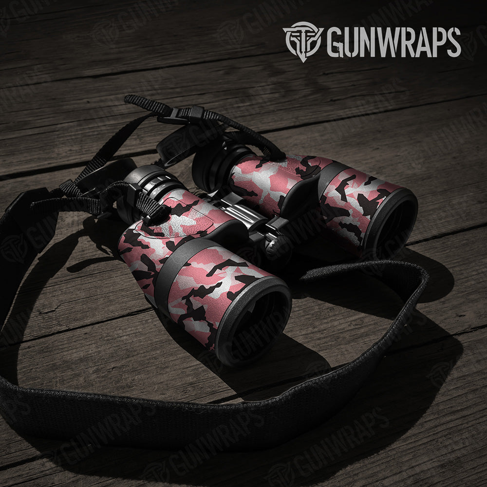 Erratic Pink Camo Binocular Gear Skin Vinyl Wrap