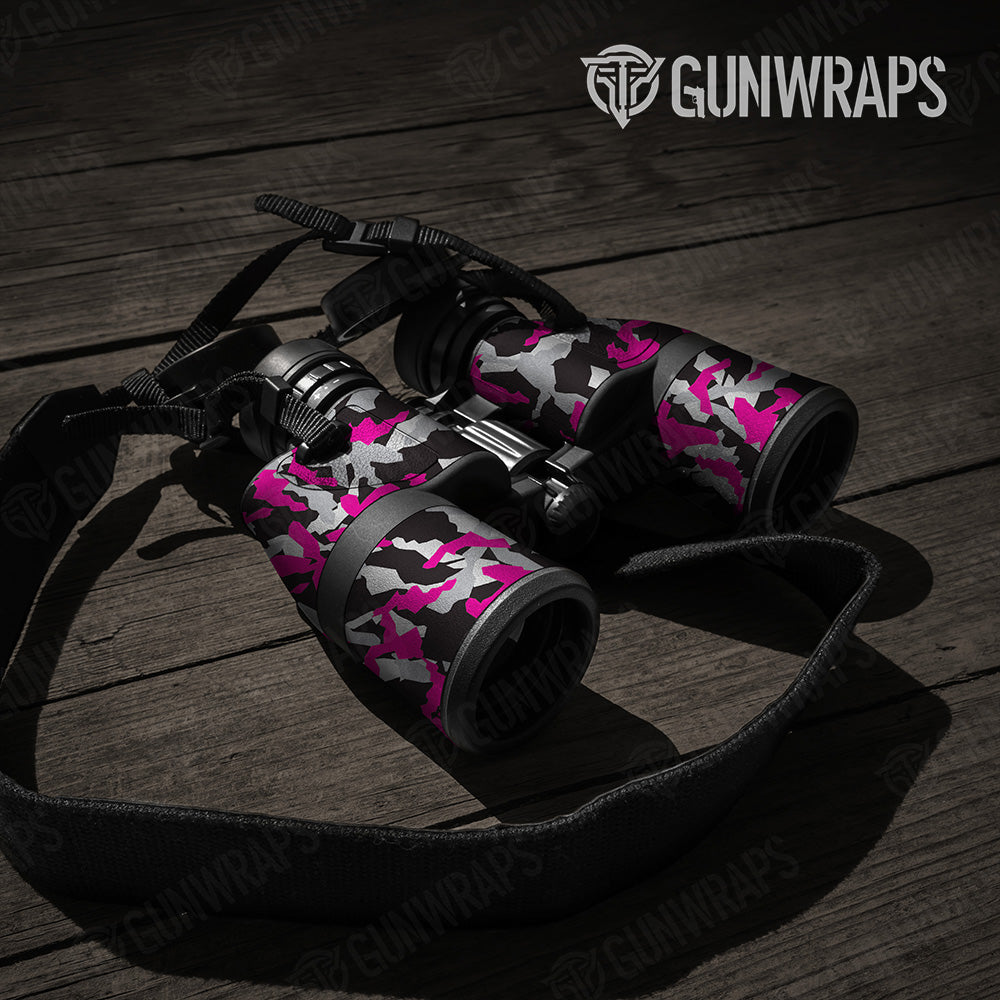 Erratic Magenta Tiger Camo Binocular Gear Skin Vinyl Wrap