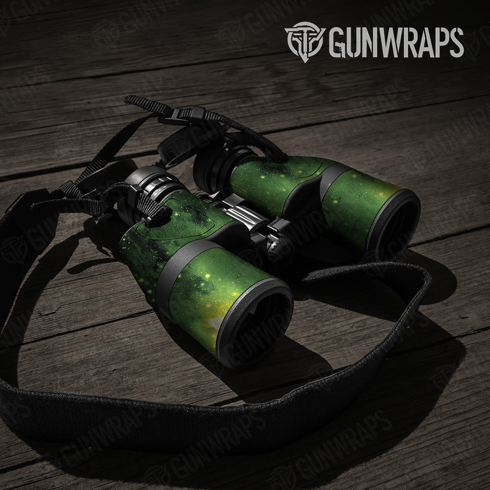 Galaxy Green Binocular Gear Skin Vinyl Wrap