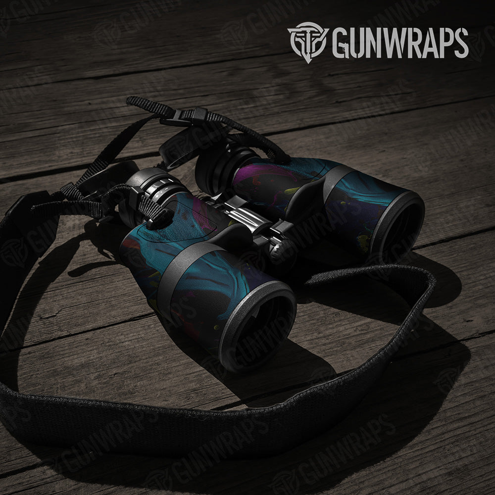 Paint Splatter Midnight Binocular Gear Skin Vinyl Wrap