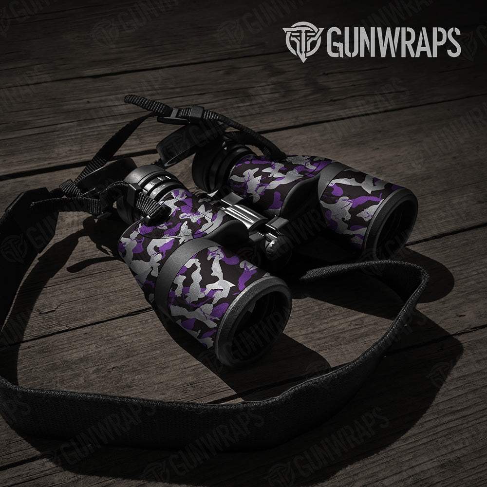 Ragged Purple Tiger Camo Binocular Gear Skin Vinyl Wrap
