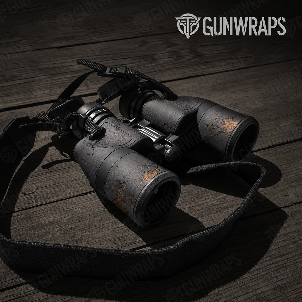 Rust 3D Grey Binocular Gear Skin Vinyl Wrap