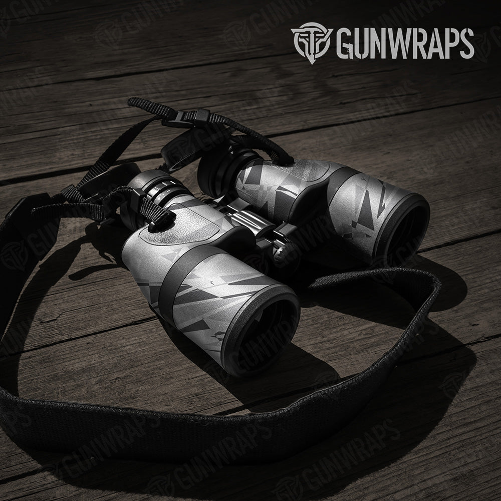 Sharp Snow Camo Binocular Gear Skin Vinyl Wrap