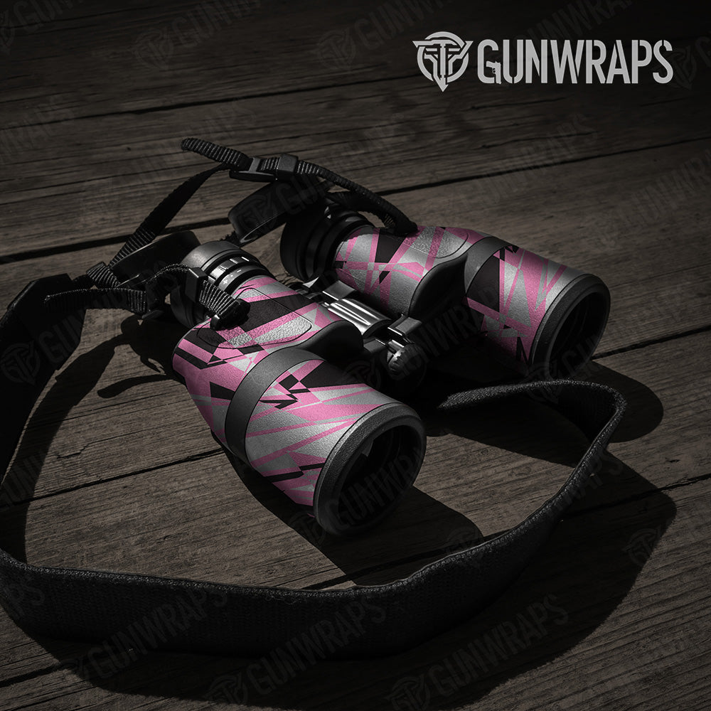 Sharp Pink Tiger Camo Binocular Gear Skin Vinyl Wrap