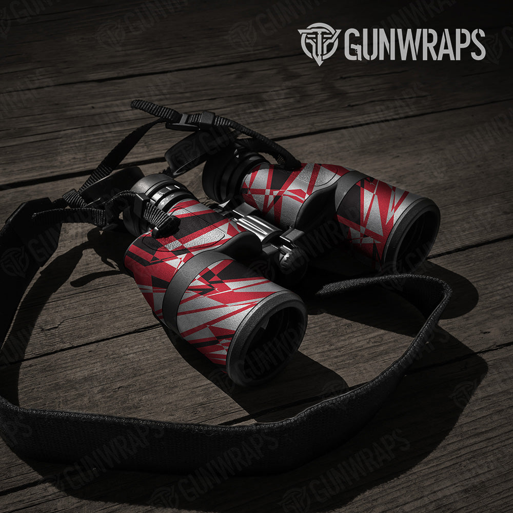 Sharp Red Tiger Camo Binocular Gear Skin Vinyl Wrap