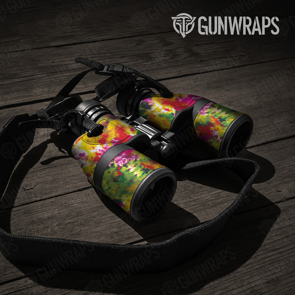 Tie Dye Flower Child Binocular Gear Skin Vinyl Wrap