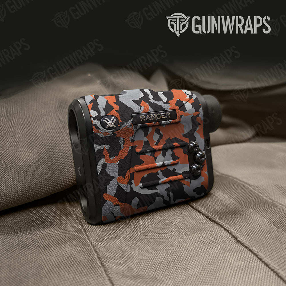 Erratic Orange Tiger Camo Rangefinder Gear Skin Vinyl Wrap