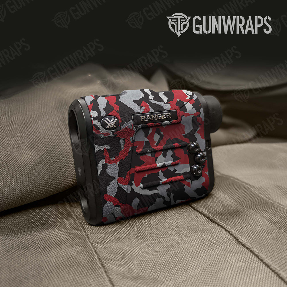 Erratic Red Tiger Camo Rangefinder Gear Skin Vinyl Wrap