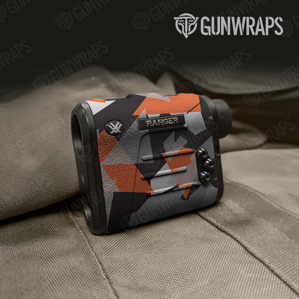 Shattered Orange Tiger Camo Rangefinder Gear Skin Vinyl Wrap