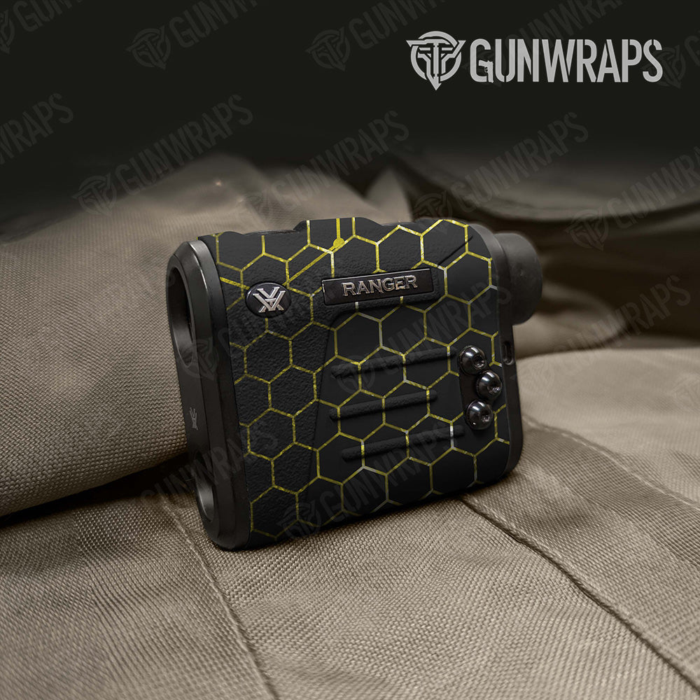 Vivid Hex Yellow Rangefinder Gear Skin Vinyl Wrap