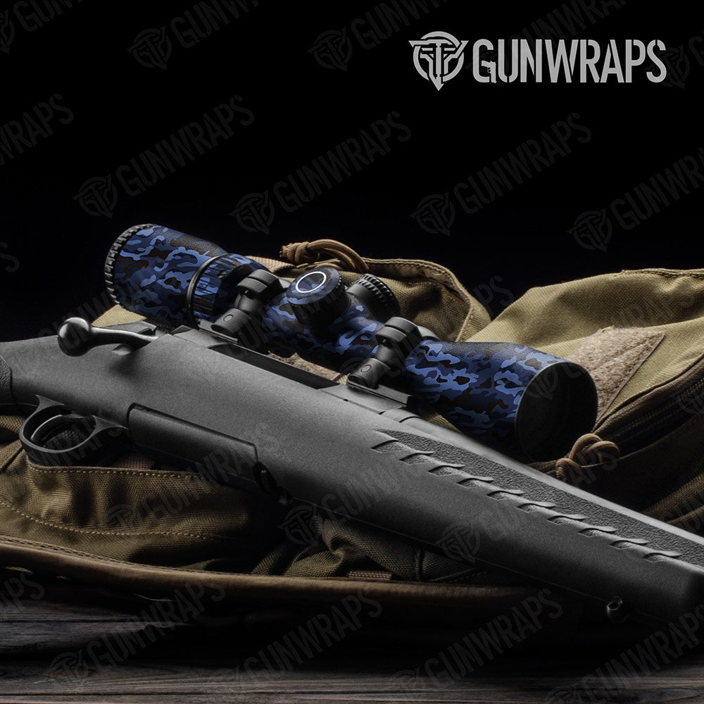 Classic Blue Midnight Camo Scope Gear Skin Vinyl Wrap
