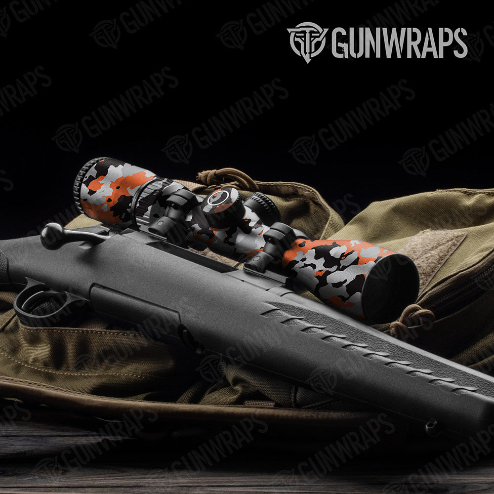 Cumulus Orange Tiger Camo Scope Gear Skin Vinyl Wrap