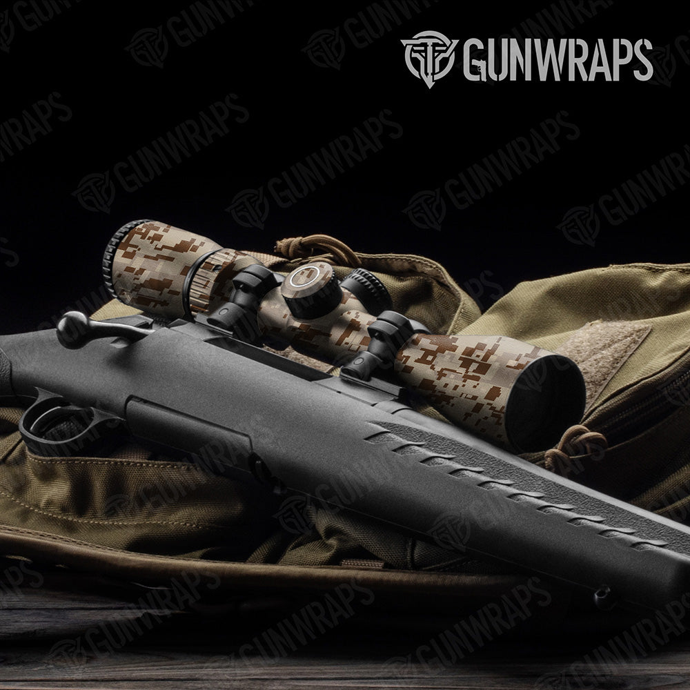 Digital Desert Camo Scope Gear Skin Vinyl Wrap