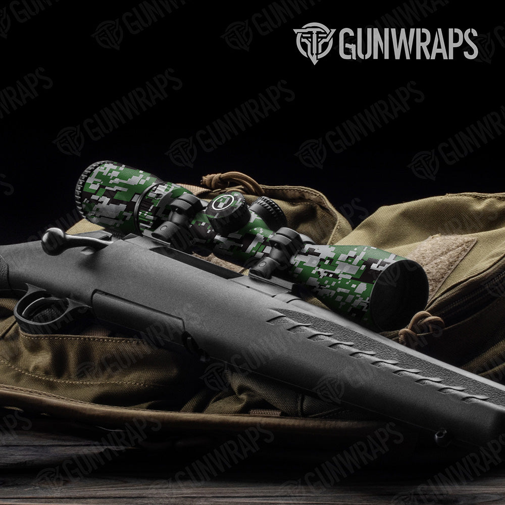 Digital Green Tiger Camo Scope Gear Skin Vinyl Wrap