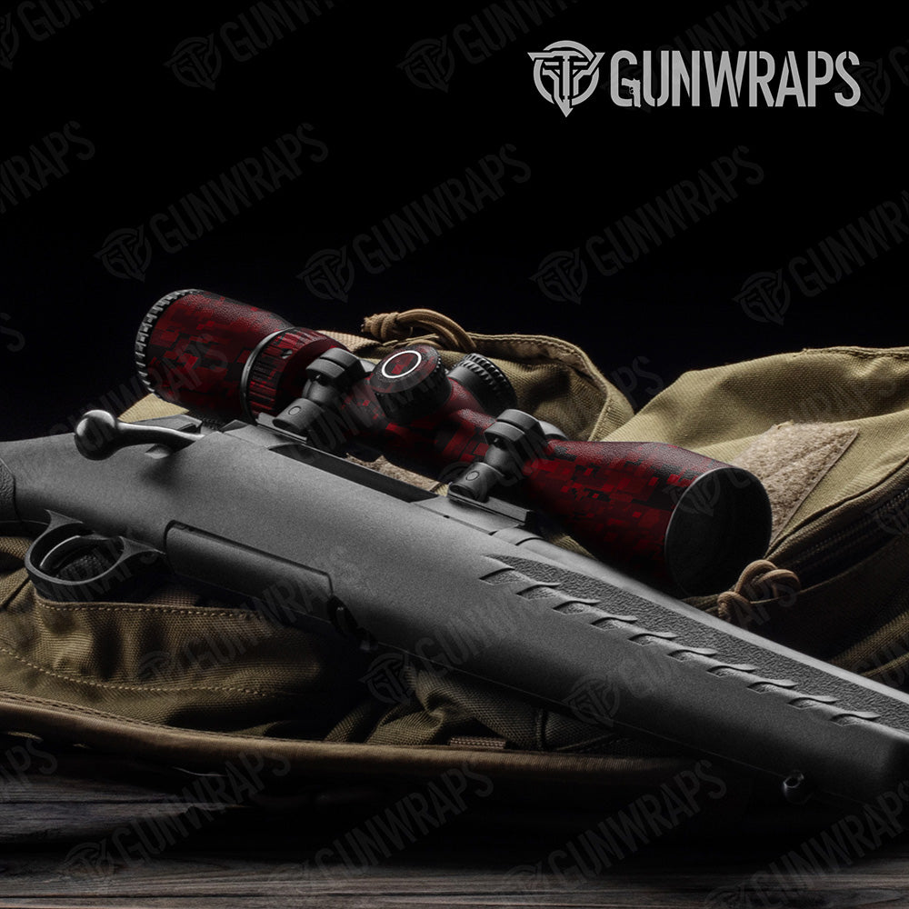 Digital Vampire Red Camo Scope Gear Skin Vinyl Wrap