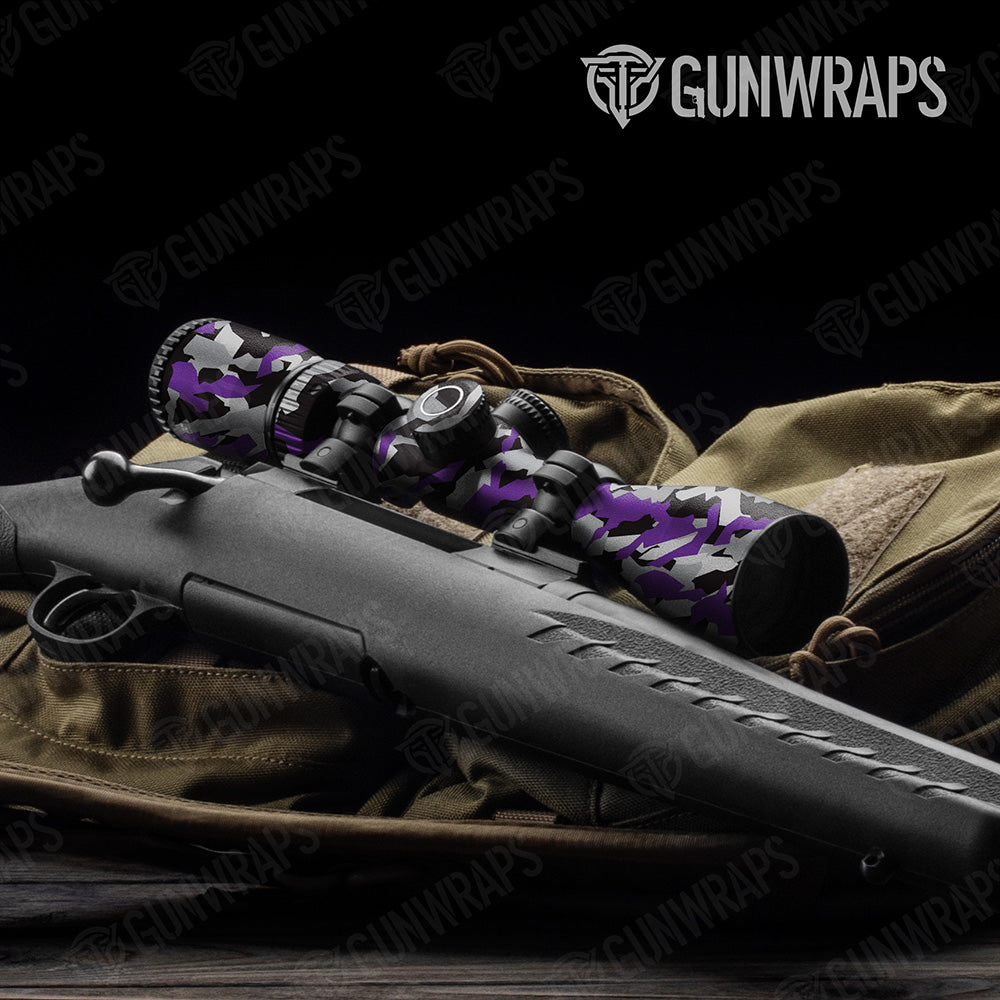 Erratic Purple Tiger Camo Scope Gear Skin Vinyl Wrap