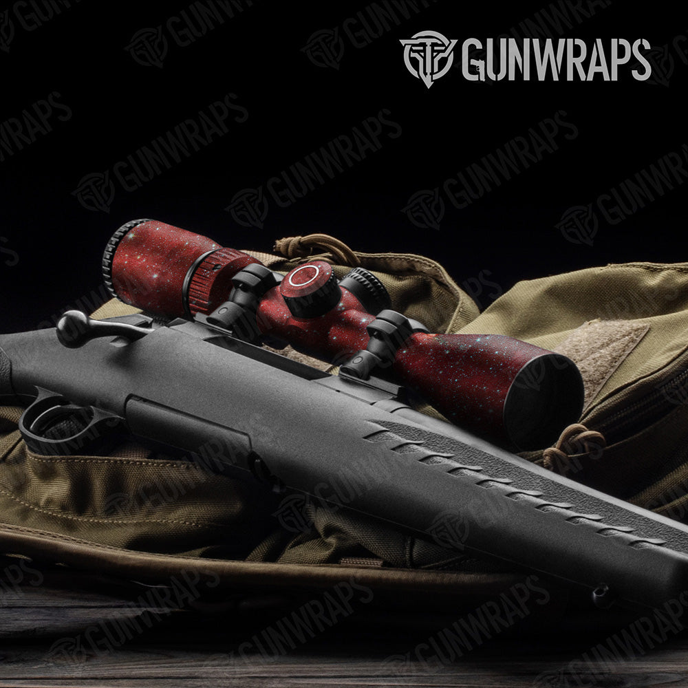 Galaxy Red Nebula Scope Gear Skin Vinyl Wrap