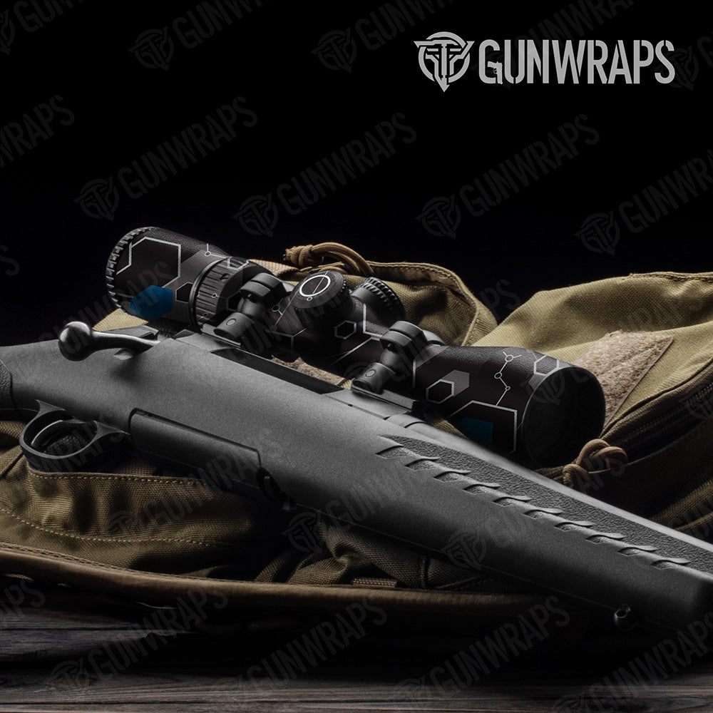 Hex DNA Blue Scope Gear Skin Vinyl Wrap