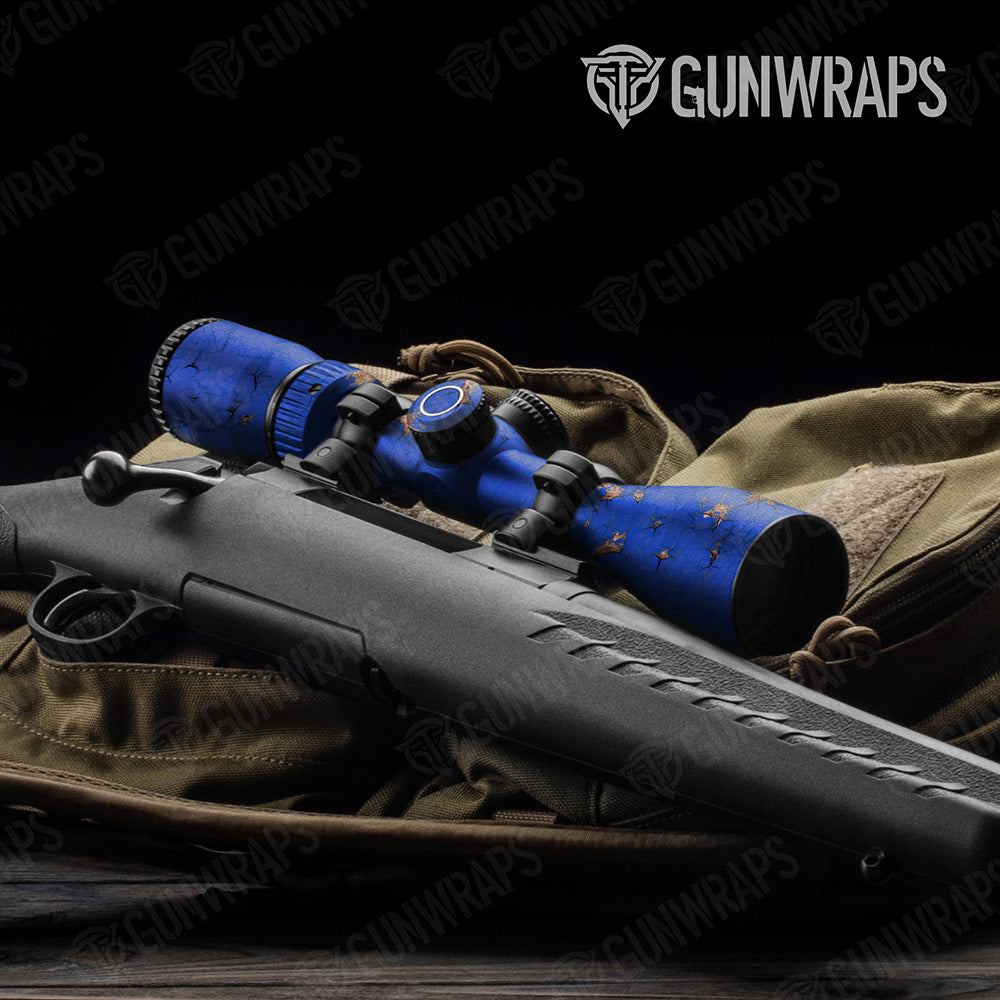 Rust 3D Royal Blue Scope Gear Skin Vinyl Wrap