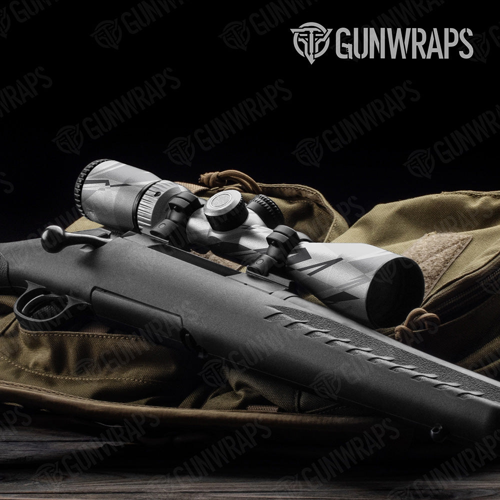 Sharp Snow Camo Scope Gear Skin Vinyl Wrap