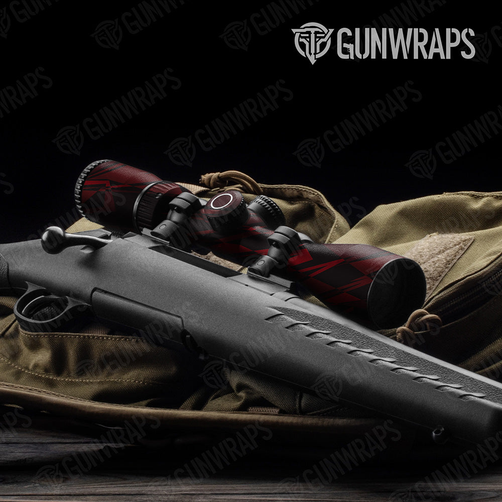 Sharp Vampire Red Camo Scope Gear Skin Vinyl Wrap