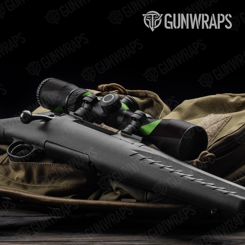 Shattered Metro Green Camo Scope Gear Skin Vinyl Wrap