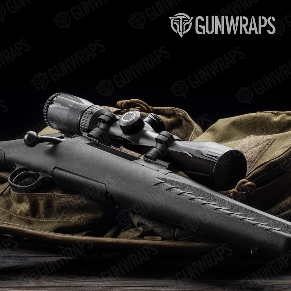 Shredded Urban Night Camo Scope Gear Skin Vinyl Wrap