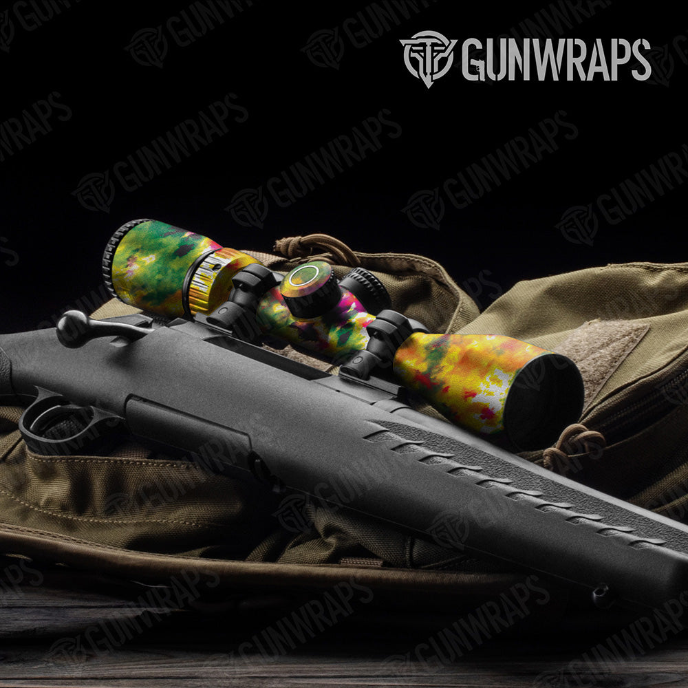 Tie Dye Flower Child Scope Gear Skin Vinyl Wrap