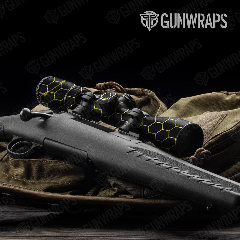Vivid Hex Yellow Scope Gear Skin Vinyl Wrap