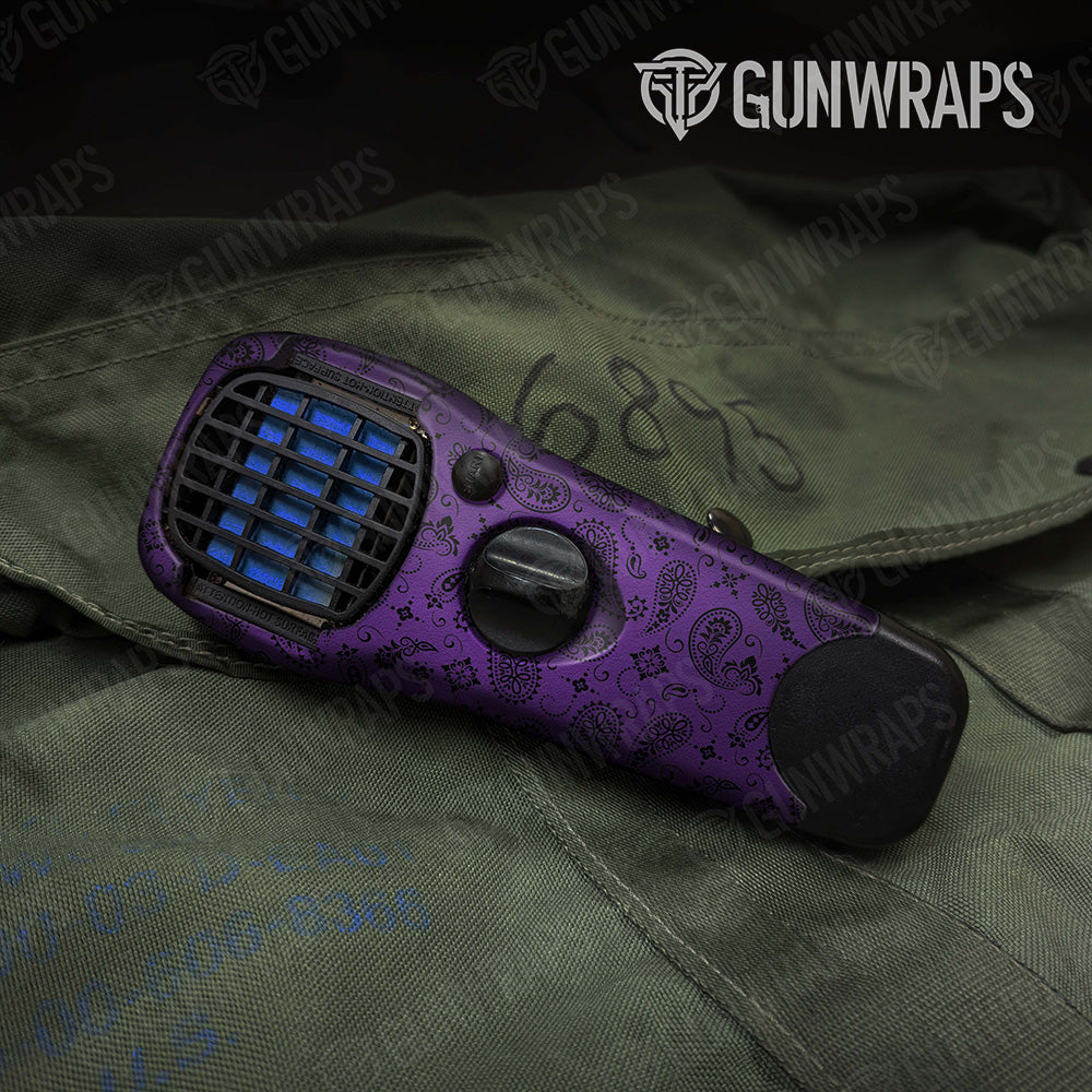 Bandana Purple Black Thermacell Gear Skin Vinyl Wrap